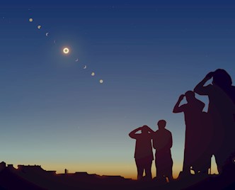 Enjoy a unique experience - solar eclipse over Europe