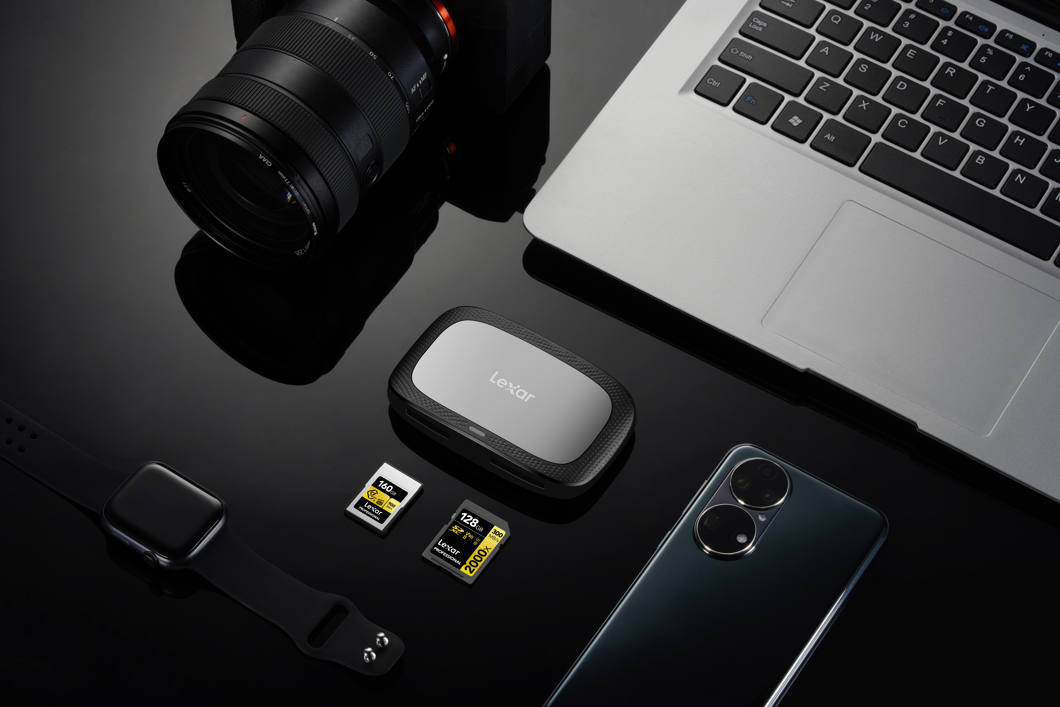 Lexar RW310 Lecteur de Carte, jusqu'à 170 Mo/s Vitesse, 2 en 1 USB C