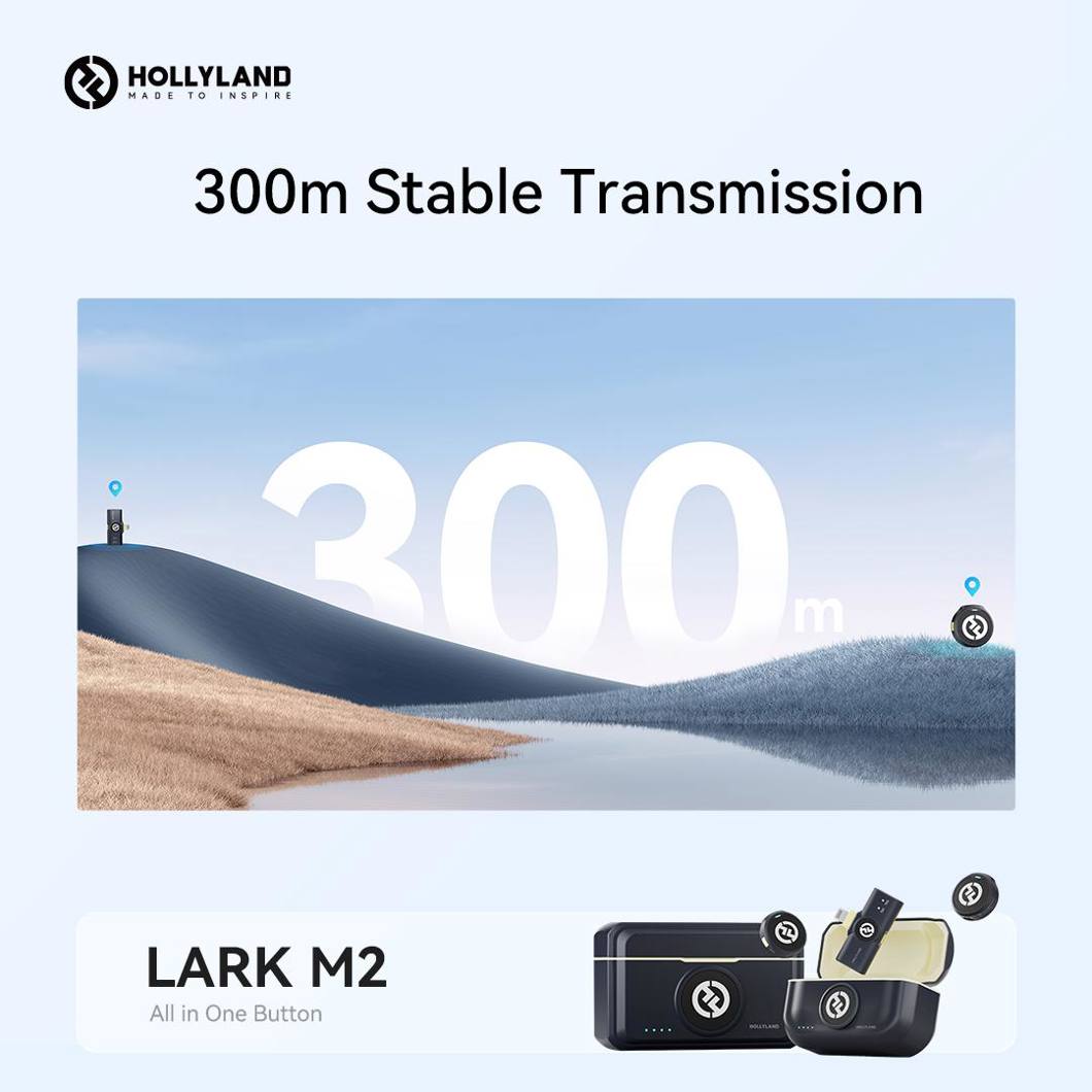 Hollyland Lark M2 is a tiny button-sized 9-gram wireless microphone