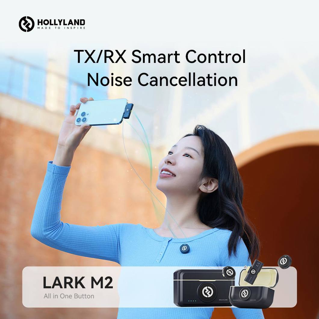 YL Camera - 🎤 Unveiling Hollyland's newest gem: LARK M2! ✨ Experience  wireless microphone excellence with the ALL IN ONE BUTTON. Weighing just  9g, it's a filmmaker, vlogger, and podcaster's dream. Enjoy