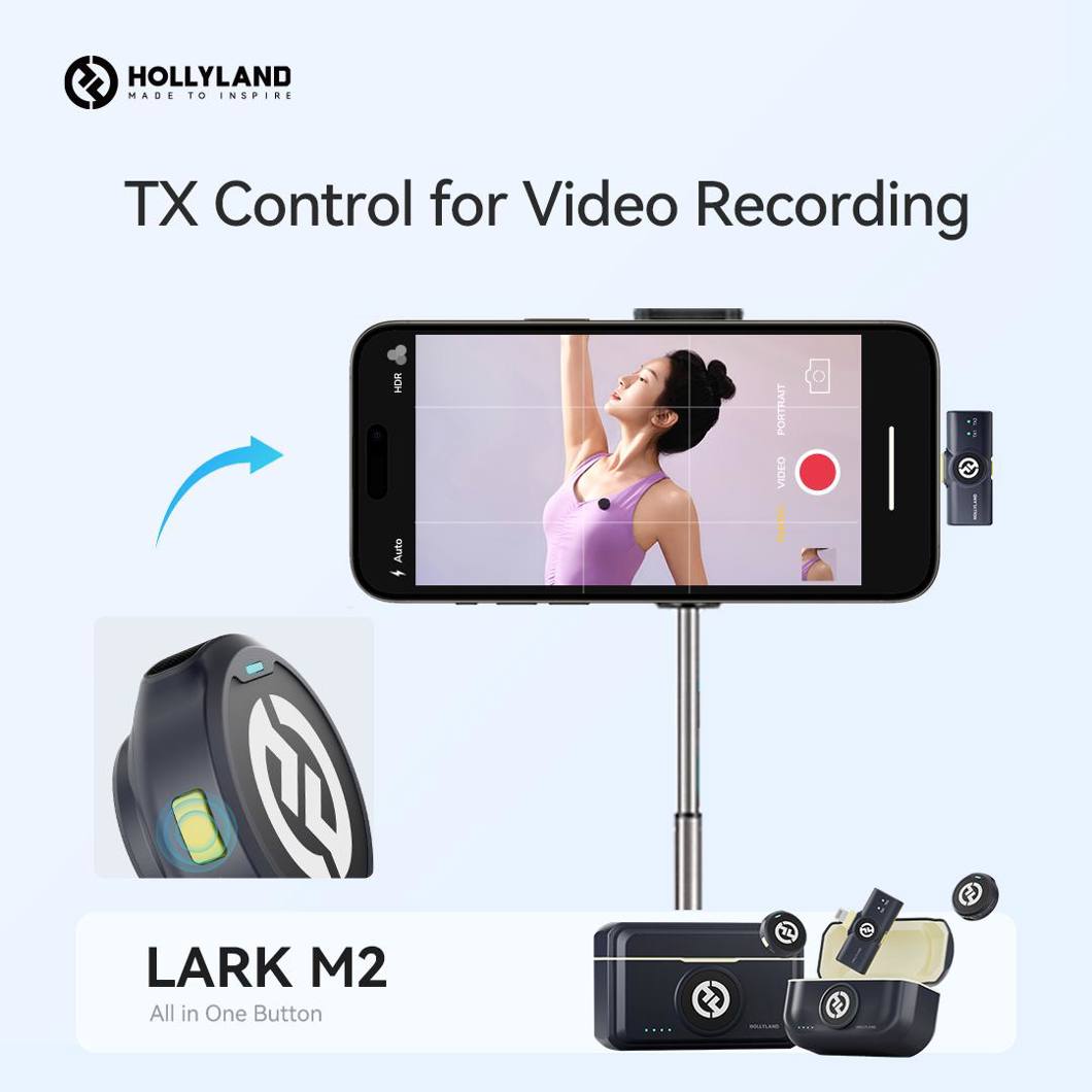 Hollyland Lark M2 Combo Kit for Camera, Android and Apple IOS