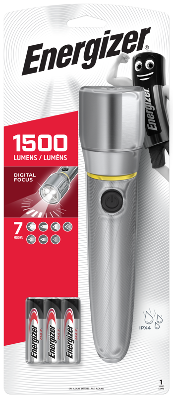 Energizer Vision HD Metal Lumens 6AA 1500 