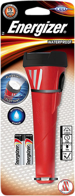 Waterproof Flashlight ENR 2AA Led W/O Ba 