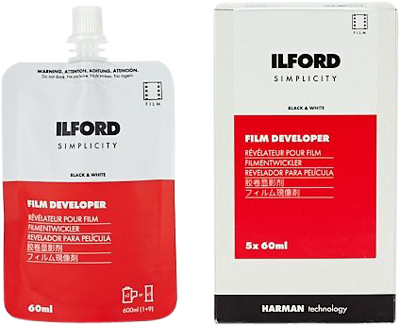 ILFORD SIMPLICITY FILM DEALER DEV X 12 SACHETS