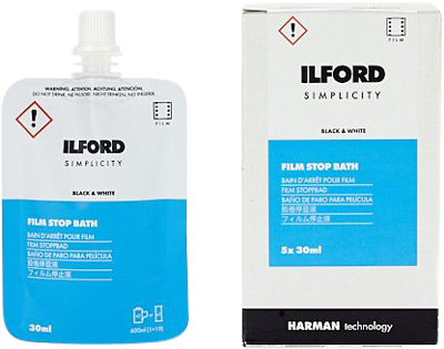 ILFORD SIMPLICITY FILM DEALER STOP X 12 SACHETS