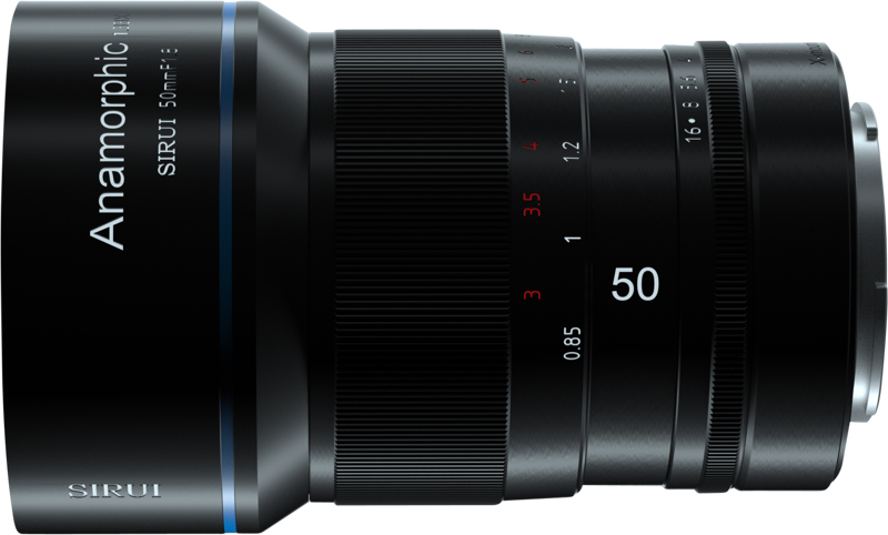 Anamorphic Lens 1,33x 50mm f/1.8 Fuji X-Mount - ProductPage