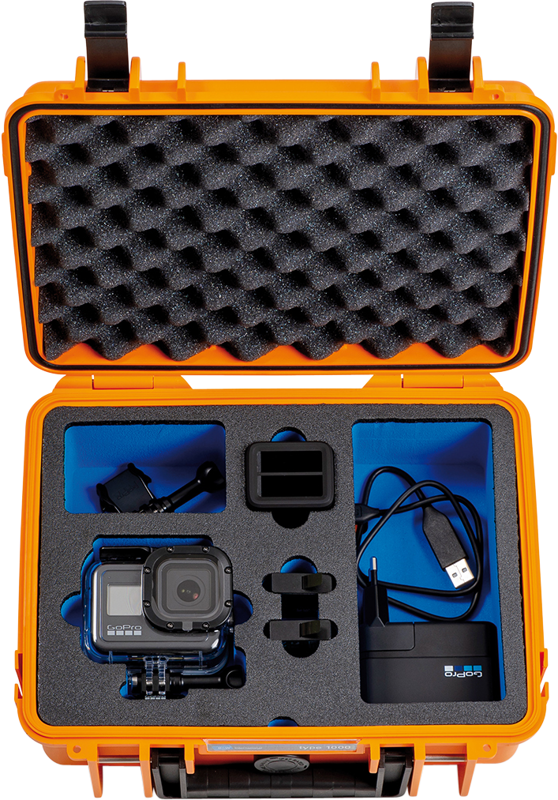 Bw Outdoor Case Type 1000 For Gopro Hero 8 Waterproof Housing Orange Productpage