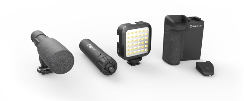 thumbnail image 2 of Digipower DPS-VLG4 LED Rechargeable Video Light With Mini Tripod – Open Box 2 of 3