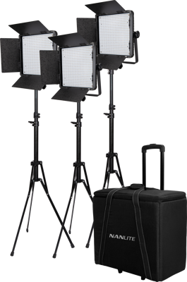 Kit Nanlite 3 light kit 600CSA w/Trolley Case & Light Stand