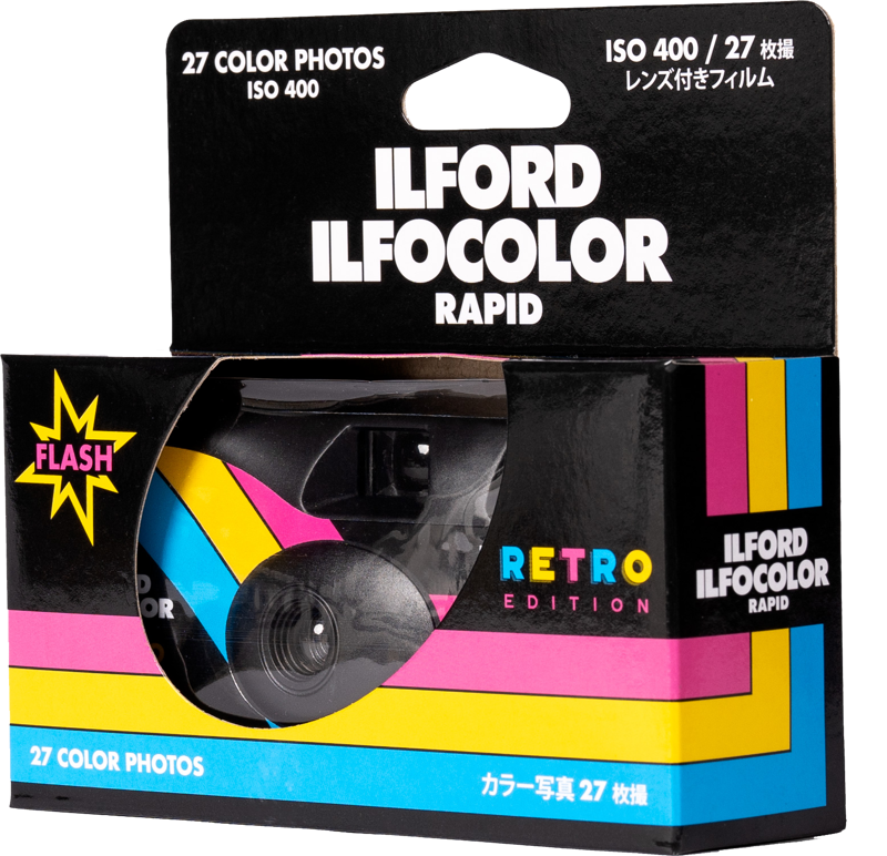 Ilford Ilfocolor Single Use Camera Rapid Retro Edition