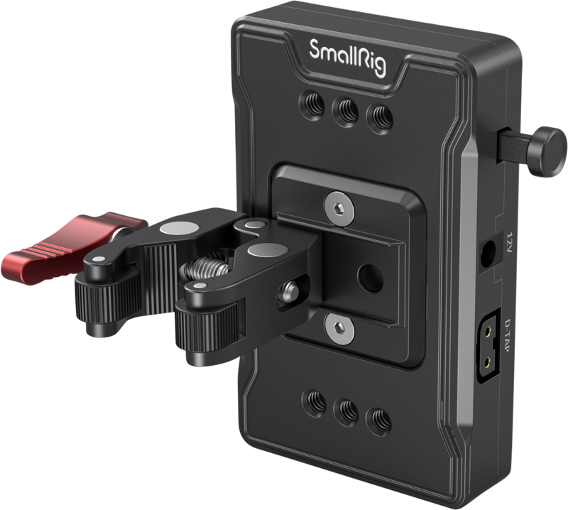 SmallRig Mini V Mount Battery Plate, V-Lock Mount Battery Plate with Belt  Clip for Camera Power Supply - 2990