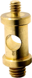 KS-014R Round Stud with 3/8" -16 Male and 1/4-20 Male 