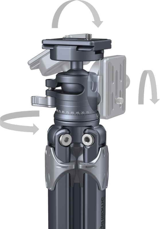 SmallRig 3987 Lightweight Travel Tripod (Alu) AP01