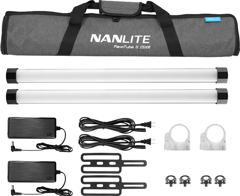 Nanlite PavoTube II 15XR –  KIT 2 BUCATI - Tub LED RGBWW Pixel 2’ cu CRMX LumenRadio și control wireless complet [25]
