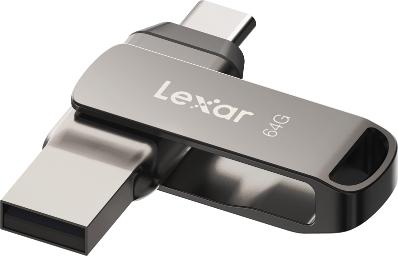 Lexar JumpDrive Dual Drive D400 USB 3.1 Type C USB Drive 64GB