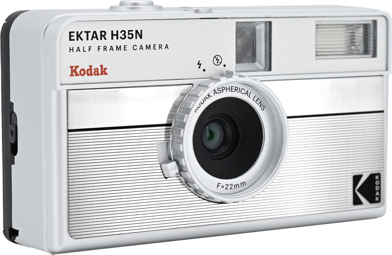 Kodak EKTAR H35N Camera Striped Silver