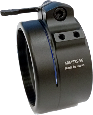 Q-R adapter for devices w/ thread M52x0.75 - 62 mm (v.2017) SHORT