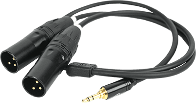 3.5mm to Dual XLR Audio Cable 