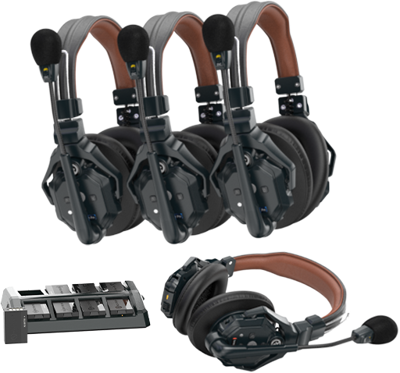 Solidcom C1 Pro-4S-DH - 4 Person Noise Cancelling Headset Intercom Double-Ear Version