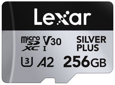 microSDXC Silver Plus 1066x UHS-I/U3/A2/4K R205/W150 (V30) 256GB 