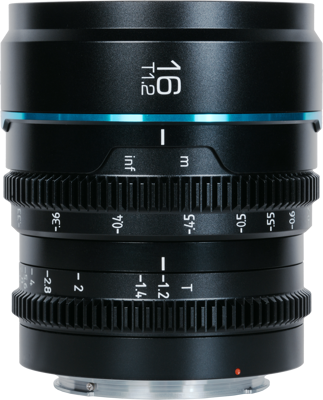 Cine Lens Nightwalker S35 16mm T1.2 MFT-Mount Black  