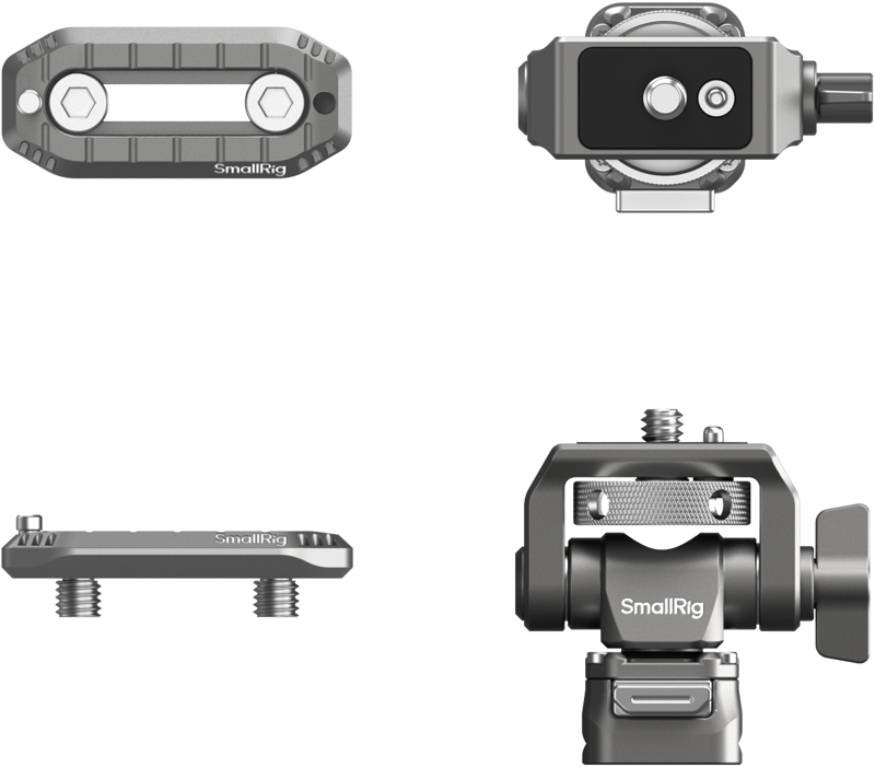 SMALLRIG Maniglia Girevole A Sgancio Rapido Per Smartphone – Attacco Laterale/Superiore Con Rotazione Infinita E Sistema HawkLock – Modello 4842