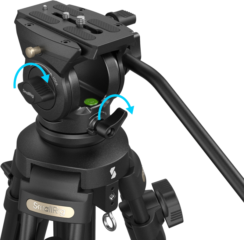 SMALLRIG AD-50 Max Treppiede Video In Fibra Di Carbonio – Leggero E Professionale Per Riprese Fluide