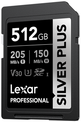 SDXC Professional SILVER Plus 1066x UHS-I/U3/A2/4K R205/W150 (V30) 512GB 