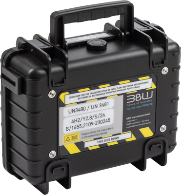 BW Outdoor Battery.case P908.08. Transport & Storage of defective lithium batteries, black 