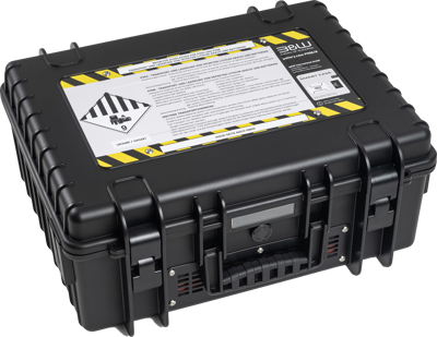 BW Outdoor Battery.case 908.8. Transport & Storage of defective lithium batteries, black 