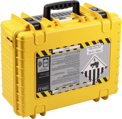 BW Outdoor Battery.case 908.8. Transport & Storage of defective lithium batteries, yellow 