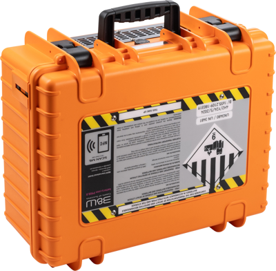 BW Outdoor Battery.case 908.8. Transport & Storage of defective lithium batteries, orange 