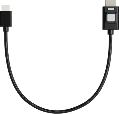 4kP60 Locking HDR Mini to Full HDMI 30cm High Speed Cable