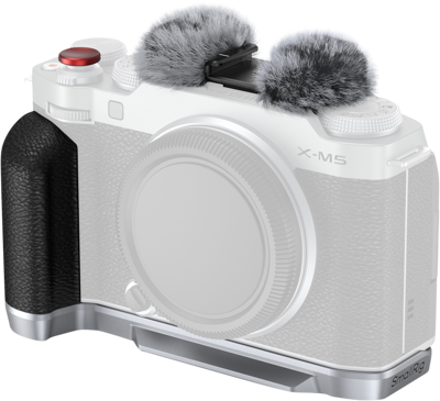4875 L-Shape Mount Plate with Silicone Handle for FUJIFILM X-M5 Sliver