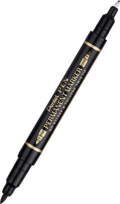 N75W-A Twin Tip Marker 0,3/1,2mm Black 