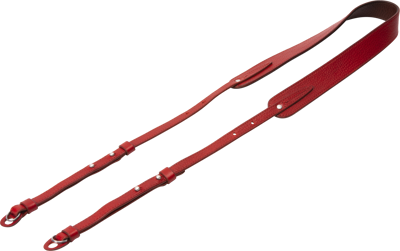 | ACAM-284 | Three-length Adjust. Italian Leather Strap (w/Ring/Eyelets) Red 