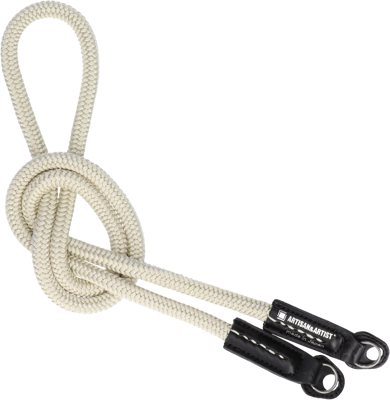 I ACAM-301A I Silk Camera Strap, Silver 