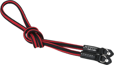 I ACAM-310A I Silk Camera Strap, Black/Red 