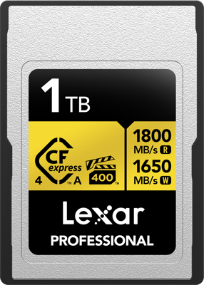 CFexpress 4.0 Pro Gold, VPG400, R1800/W1650 (Type A) 1TB 