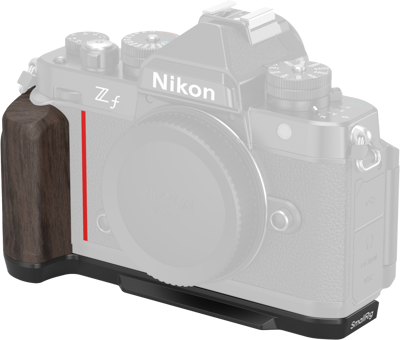 4801 L-Shape Mount Plate with Wooden Handle for Nikon Z f 