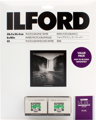 Ilford Multigrade RC deluxe Pearl valuepack incl HP5 Plus films 