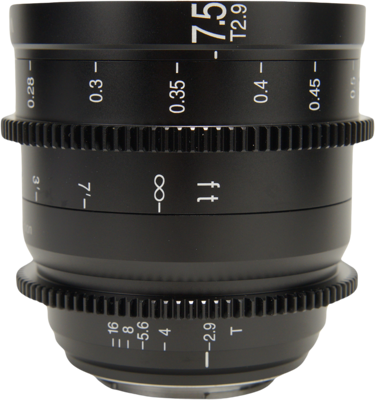 7.5mm T2.9 Zero-D S35 Cine Lens - Fuji X