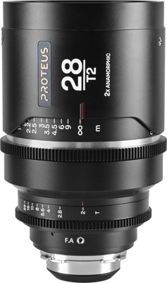 Proteus 2X Anamorphic 28mm T2 - Silver - Arri PL/Canon EF 