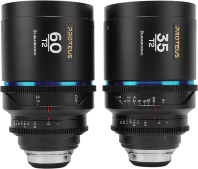 Proteus 2X Anamorphic 2-Lens Bundle Set A (35mm, 60mm) - Blue - Arri PL/Canon EF 