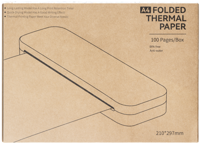 Thermal paper A4 Folded 100 sheets