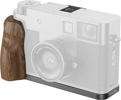 5394 L-Shaped Mount Plate with Wooden Handle for FUJIFILM X half Charcoal Silver