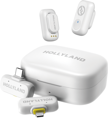 LARK A1 Combo Ivory White, with USB-C RX + Lightning RX + Charging Case