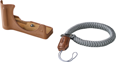 5432 Leather Half Case Kit for Canon EOS R50 V Brown