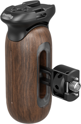5238 Wooden Side Handle with 1/4"-20 & 3/8''-16 ARRI Locating Screws