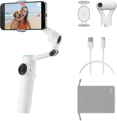 Flow 2 Pro AI Tracker Bundle (Summit White)